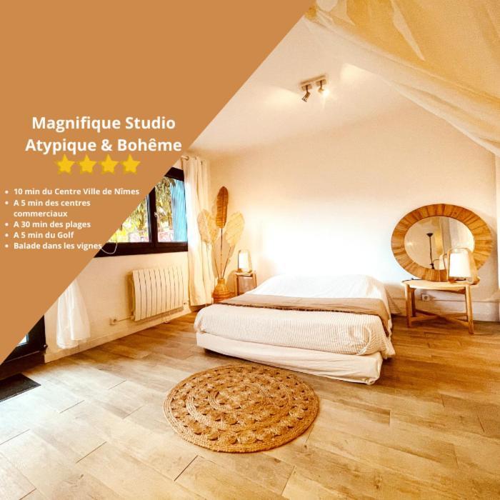 Superbe Appartement Boheme Dans Les Vignes Nimes Bagian luar foto